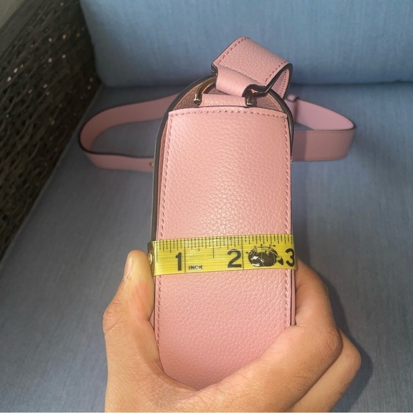 Pink Versace Convertible Crossbody Shoulder bag satchel saddle bag pink purse - Picture 12 of 16